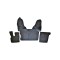 Set Covorase Auto imitatie piele dedicat Camion DAF XF 106 cutie automata Negru Rosu