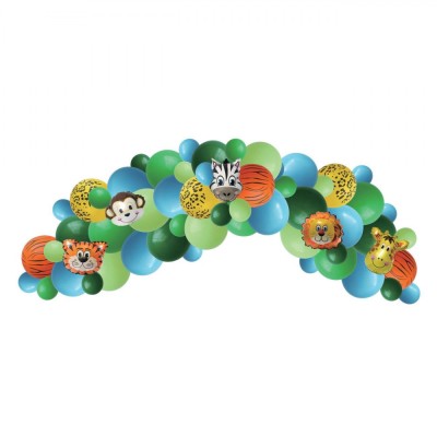 Set Baloane Decorative, Jungle, 60 Bucăți, Multicolor foto
