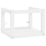 Cumpara ieftin Cadru chiuveta de baie pentru perete, alb, 40x38x31 cm, fier