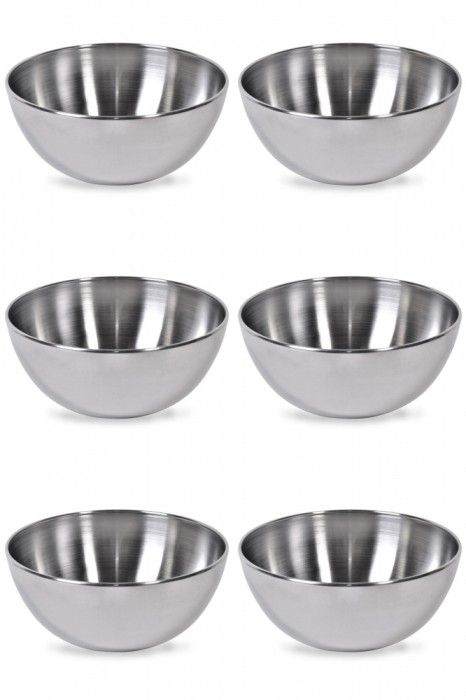 Set boluri, 6 piese, 1.8 l, Metal, Argintiu