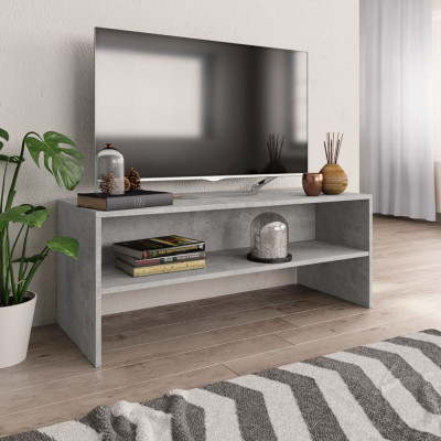 Comodă TV, gri beton, 100 x 40 x 40 cm, PAL foto