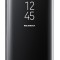 Husa compatibila cu Samsung Galaxy S8 Plus, Protectie Flip Cover, Clear View, Mirror, Stand, Negru