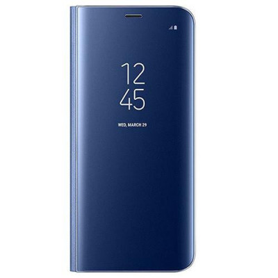 Husa Telefon Flip Book Clear View Samsung Galaxy A9 2018 a920 Dark Blue foto