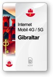 eSIM Internet Gibraltar, valabil 30 zile, trafic 20 GB, Standard