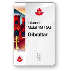 eSIM Internet Gibraltar, valabil 30 zile, trafic 50 GB, Standard