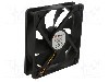 Ventilator 120x120x25mm, 12V DC, Akasa - DFS122512L