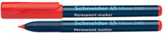 Permanent Marker Schneider Maxx 240, Varf Rotund 1-2mm - Rosu foto