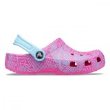 Saboti Crocs Classic Topographic Clog Kids Roz - Juice/Multi, 32, 34, 37