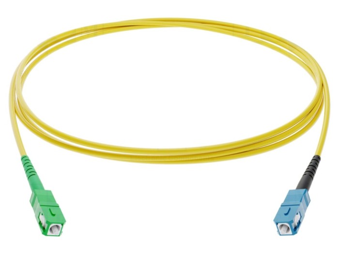 Cablu patch cord fibră optică SC/APC-SC/UPC 2m