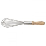 Tel de inox cu maner de lemn 34cm Zilan DSY 1032