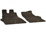 Covorase Cauciuc Dedicate Mercedes Vito W638 (1997-2003) Negre Fata, Margine Protectie 1cm, Impermeabile, Fara Miros