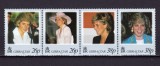 ✅( S7 ) Gibraltar 1998 &quot;Printesa Diana- in memoriam &quot; , serie Michel 818/821 , MNH