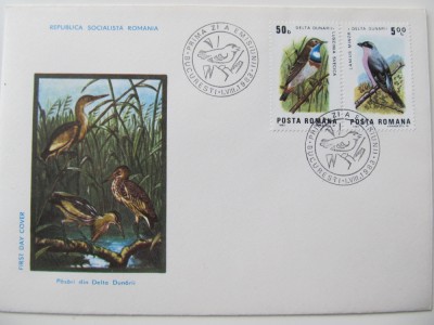 3 FDC , Pasari din Delta Dunarii , 1983 foto