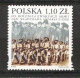 Polonia.2002 60 ani evacuarea Armatei generalului W.Anders MP.400