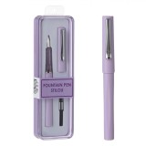 Set Stilou, Lila, Cerneala Albastra, Penar, Oem