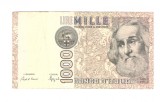 Bancnota Italia 1000 lei 6 ianuarie 1982, stare relativ buna