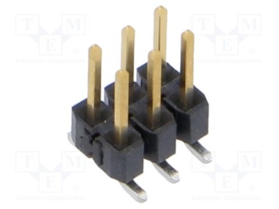 Conector şiruri pini tată 6 PIN 2,54mm aurit SMT SAMTEC foto