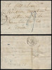 France 1848 Postal History Rare Stampless Cover + Content Paris to Rouen DB.299