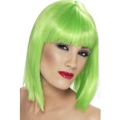 Peruca Glam verde neon