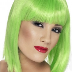 Peruca Glam verde neon