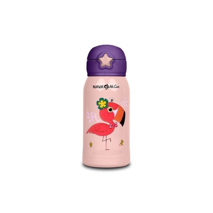 Sticla termoizolanta Nava 500 ml Flamingo roz,