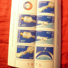 Bloc Polonia 1975 - Cosmos - Apollo- Soiuz