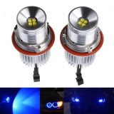 2 x Marker LED Angel Eyes 25W Albastru pentru E39 E53 E60 E61 E64