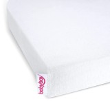 Cearceaf husa pentru saltea Deluxe cu membrana , BABYBAY, Alb