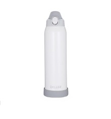Termos inox cu pereti dubli 1000ml alb Diller Handy KitchenServ