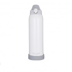 Termos inox cu pereti dubli 1000ml alb Diller Handy KitchenServ