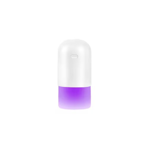 Umidificator portabil RGB, 18 x 8.4 cm, 400 ml, plastic, alb