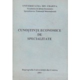 Cunostinte economice de specialitate