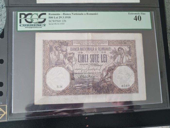 bancnota romania 500 lei 1918 PGCS 40