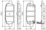 BOSCH 0 986 495 089 set placute frana,frana disc