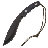 Cumpara ieftin Cutit Maceta Kukri IdeallStore&reg;, 30cm, Otel Inoxidabil, Negru, Teaca Inclusa, Vanatoare