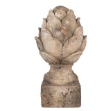 Cumpara ieftin Con brad decorativ ceramica bej &Oslash; 19x35 cm