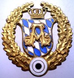 II.167 INSIGNA GERMANIA BAVARIA TIR VANATOARE PRINZ ALFONS VARIANTA