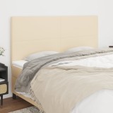 Cumpara ieftin Tăblii de pat, 4 buc, crem, 100x5x78/88 cm, textil