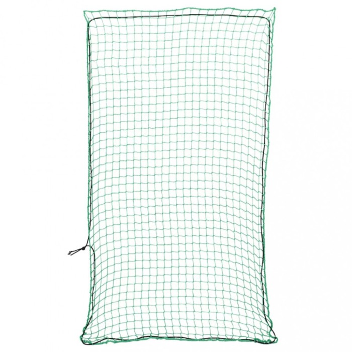vidaXL Plasă de remorcă cu funie elastică, verde, 3x1,65 m, PP