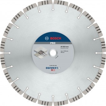 Bosch Disc diamantat Pro Concrete 350x15x3.2mm - 3165140581646 foto