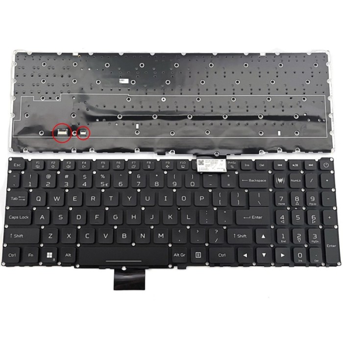 Tastatura Laptop Gaming, Acer, Predator Helios 300 PH317-56, N22C4, iluminata RGB, layout US