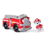 PATRULA CATELUSILOR SET VEHICUL DE BAZA MASINA DE POMPIERI SI FIGURINA MARSHALL
