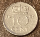 C50 - Moneda foarte veche - Olanda - 10 centi - 1967