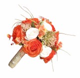 Buchet de Flori EVENTISSIMI - Trandafiri, Portocaliu Alb, Eventissimi&reg;