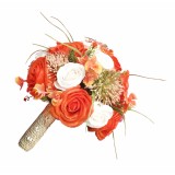 Buchet de Flori EVENTISSIMI - Trandafiri, Portocaliu Alb