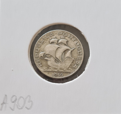 Portugalia 2.5 escudos 1946 foto