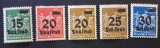 Germania (Deutsches Reich) 1923 - Perioada Marii Inflații "Muncitori Agragri / Cositori" cu Supratipar &icirc;n Mii- Cod: -OD1