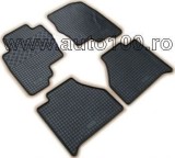 Covorase Cauciuc Dedicate Mercedes Vito W638 (1997-2003) Negre Fata, Margine Protectie 1cm, Impermeabile, Fara Miros