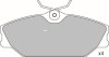 Set placute frana,frana disc RENAULT MEGANE I (BA0/1) (1995 - 2004) KRIEGER 0950006320
