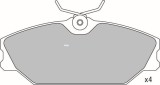 Set placute frana,frana disc RENAULT MEGANE I Break (KA0/1) (1999 - 2003) KRIEGER 0950006320